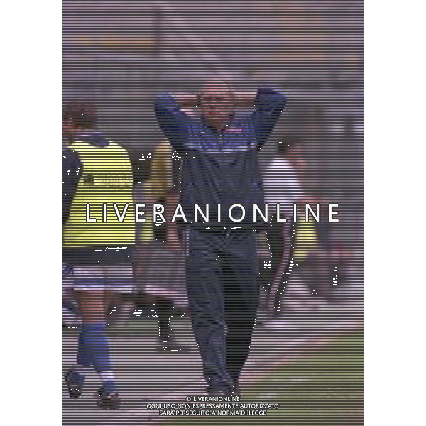 26-09-1999 BERGAMO CAMPIONATO DI CALCIO SERIE B ALZANO VIRESCIT-BRESCIA 0-1 NELLA FOTO NEDO SONETTI ALLENATORE BRESCIA CALCIO AG ALDO LIVERANI SAS