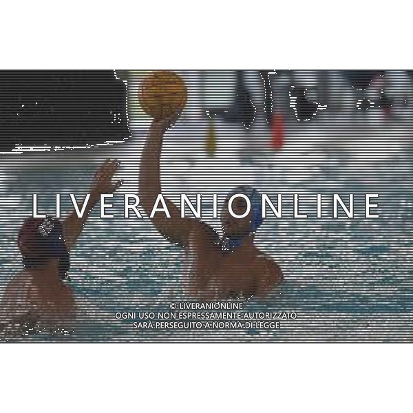 Pro Recco vs Roma Nuoto - Coppa Italia di Pallanuoto 2020/2021, 25 settembre 2020 Savona, Italia Nella foto: Giacomo Casasola (Roma) Pietro Figlioli (Pro Recco) @LM/Danilo Vigo AG ALDO LIVERANI SAS