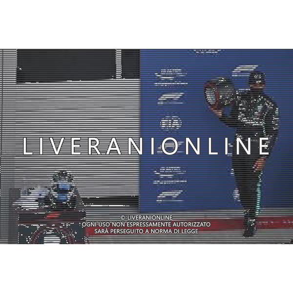 Lewis Hamilton (GBR) Mercedes AMG F1 celebrates his pole position in qualifying parc ferme. 26.09.2020. Formula 1 World Championship, Rd 10, Russian Grand Prix, Sochi Autodrom, Sochi, Russia, Qualifying Day. - www.xpbimages.com, EMail: requests@xpbimages.com © Copyright: Batchelor / XPB Images / AGENZIA ALDO LIVERANI SAS - ITALY ONLY EDITORIAL USE ONLY