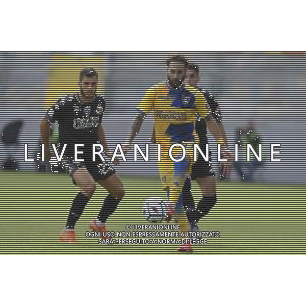 Frosinone vs Empoli - Campionato di Calcio Serie B 2020/2021, 26 settembre 2020 Frosinone, Italia Nella foto: FILIPPO BANDINELLI EMPOLI E GRIGORIS KASTANOS FROSINONE @LM/Claudio Pasquazi AG ALDO LIVERANI SAS