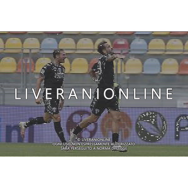 Frosinone vs Empoli - Campionato di Calcio Serie B 2020/2021, 26 settembre 2020 Frosinone, Italia Nella foto: ESULTANZA ANDREA LA MANTIA EMPOLI @LM/Claudio Pasquazi AG ALDO LIVERANI SAS