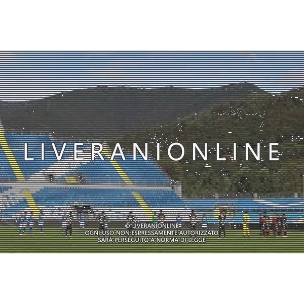 Brescia-Ascoli Campionato di Calcio serie BKT 2020/2021 1a giornata Brescia, 26 Settembre 2020 Nella foto: il minuto di silenzio a inizio gara per la morte dell\'arbitro Daniele De Santis Ph. Soli - Ag. Aldo Liverani