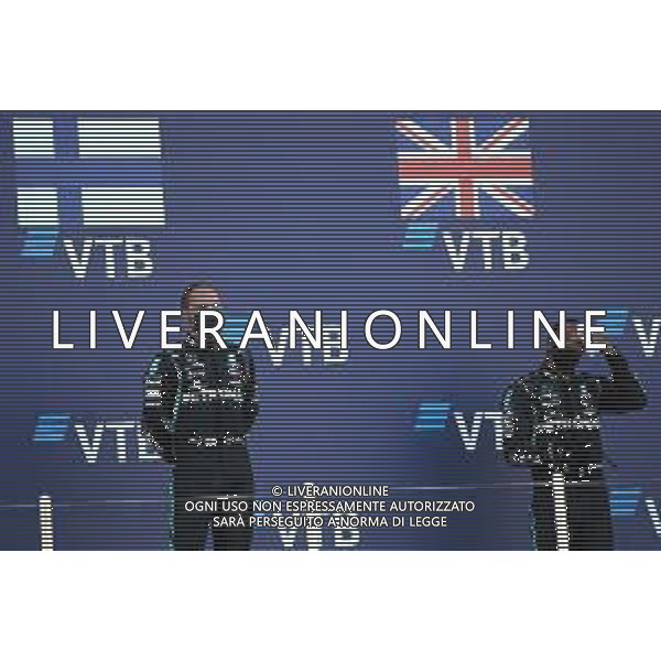 Valtteri Bottas (FIN), Mercedes AMG F1 and Lewis Hamilton (GBR), Mercedes AMG F1 27.09.2020. Formula 1 World Championship, Rd 10, Russian Grand Prix, Sochi Autodrom, Sochi, Russia, Race Day. - www.xpbimages.com, EMail: requests@xpbimages.com ¬© Copyright: Charniaux / XPB Images / AGENZIA ALDO LIVERANI SAS - ITALY ONLY EDITORIAL USE ONLY
