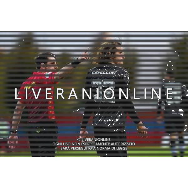 Virtus Verona vs Cesena - Campionato di Calcio Serie C - Lega Pro 2020/2021, 27 settembre 2020 Verona, Italia Nella foto: Arbitro dell\'incontro Stefano Milone di Taurianova con Nicola Capellini (Cesena) @LM/Ettore Griffoni©SERVIZIO / AGENZIA ALDO LIVERANI SAS