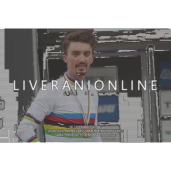 2020 UCI World Road Championships, Men Elite - Ciclismo su Strada, 27 settembre 2020 Autodromo Enzo and Dino Ferrari, Imola, Italy, Italia Nella foto: Podium Julian Alaphilippe of France, winner @LM/DPPI/DPPI/Laurent Lairys/ AGENZIA ALDO LIVERANI SAS