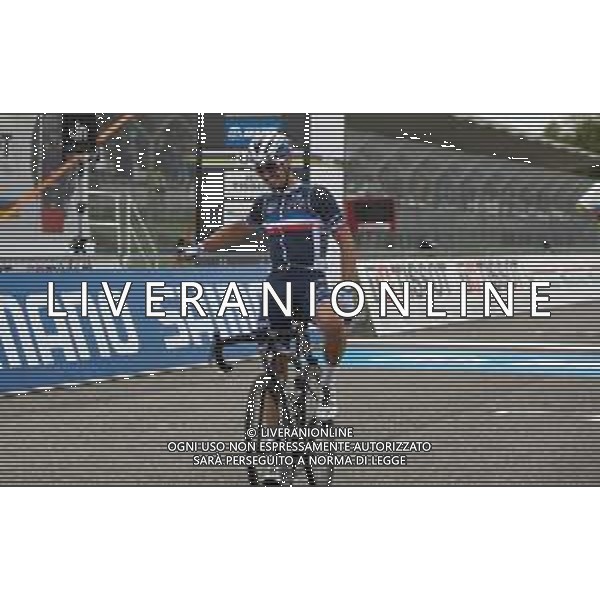 2020 UCI World Road Championships, Men Elite - Ciclismo su Strada, 27 settembre 2020 Autodromo Enzo and Dino Ferrari, Imola, Italy, Italia Nella foto: Arrival winner Julian Alaphilippe of France @LM/DPPI/DPPI/Laurent Lairys/ AGENZIA ALDO LIVERANI SAS