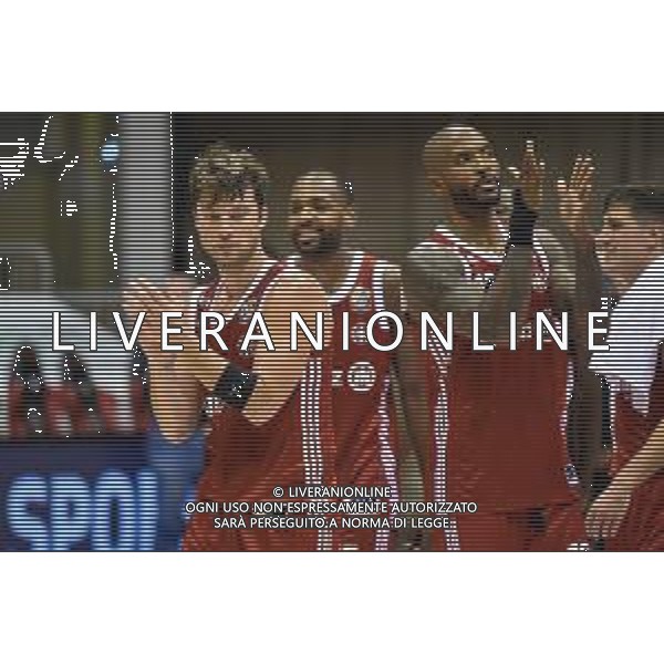 Basket Allianz Pallacanestro Trieste vs Vanoli Cremona - Campionato di Basket Serie A 2020/2021, 27 settembre 2020 Trieste, Italia Nella foto: Juan Manuel Fernandez e Ike Udanoh (Trieste) esultano nel finale @LM/Franco Debernardi/ AGENZIA ALDO LIVERANI SAS
