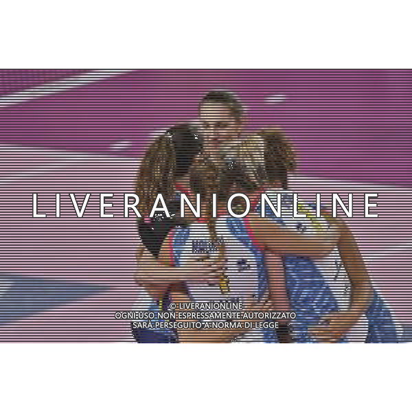 Savino Del Bene Scandicci vs Bartoccini Fortinfissi Perugia - Campionato di Volley Serie A1 Femminile 2020/2021, 27 settembre 2020 Scandicci, Italia Nella foto: Esultanza Savino Del Bene Scandicci @LM/Lisa Guglielmi/ AGENZIA ALDO LIVERANI SAS