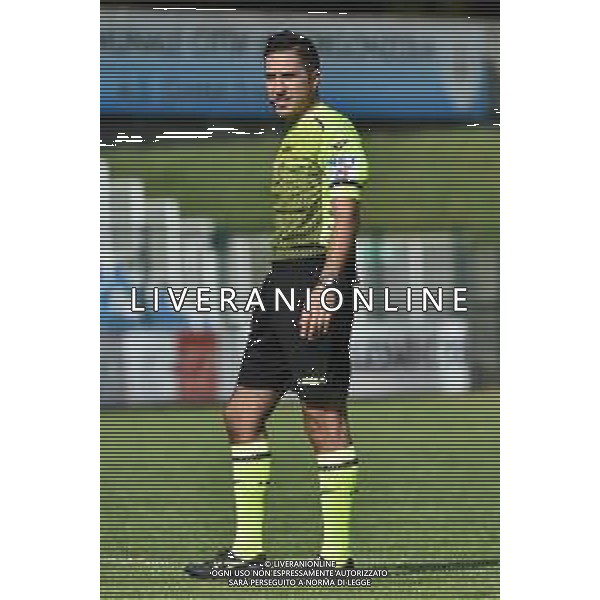 l’arbitro Filippo Giaccaglia di Jesi AlbinoLeffe vs Livorno Campionato Serie C - 1° giornata Gorgonzola (MI) 27-09-2020 Stadio Citta’ di Gorgonzola foto Roberto Garavaglia - agenzia Aldo Liverani sas