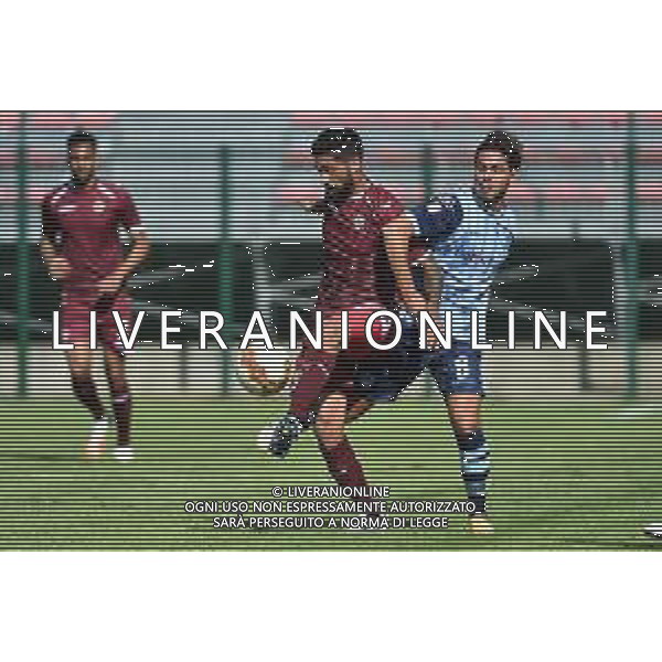 Antonio Porcino (Livorno) SX e Mattia Trovato (AlbinoLeffe) DX AlbinoLeffe vs Livorno Campionato Serie C - 1° giornata Gorgonzola (MI) 27-09-2020 Stadio Citta’ di Gorgonzola foto Roberto Garavaglia - agenzia Aldo Liverani sas
