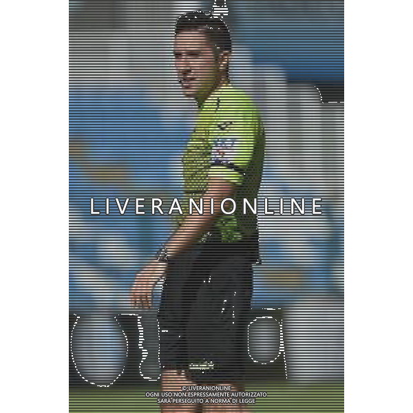 l’arbitro Filippo Giaccaglia di Jesi AlbinoLeffe vs Livorno Campionato Serie C - 1° giornata Gorgonzola (MI) 27-09-2020 Stadio Citta’ di Gorgonzola foto Roberto Garavaglia - agenzia Aldo Liverani sas