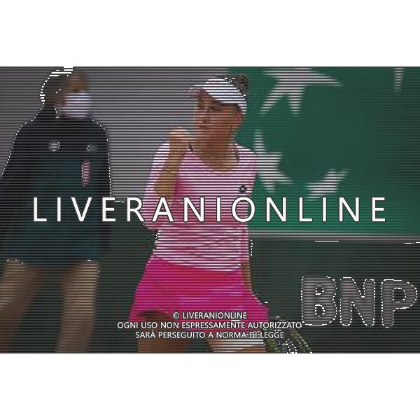 Roland Garros 2020, Grand Slam tennis tournament - Tennis Internationals, 27 September 2020 Roland Garros stadium, paris, france, Italy Photo showing: Kamilla Rakhimova of Russia in action against Shelby Rogers of the United States @LM/DPPI/DPPI/Rob Prange/AGENZIA ALDO LIVERANI SAS