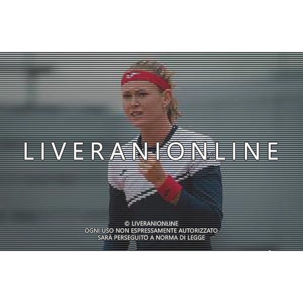 Roland Garros 2020, Grand Slam tennis tournament - Tennis Internationals, 27 September 2020 Roland Garros stadium, paris, france, Italy Photo showing: Marie Bouzkova of the Czech Republic in action against Kaia Kanepi of Estonia @LM/DPPI/DPPI/Rob Prange/AGENZIA ALDO LIVERANI SAS