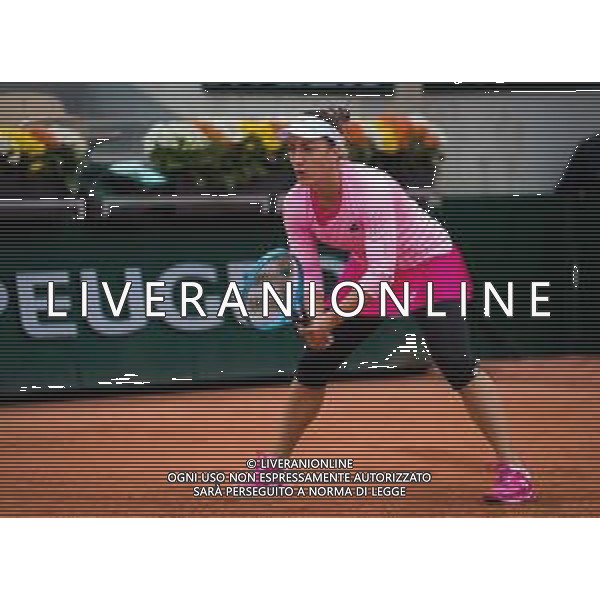 Roland Garros 2020, Grand Slam tennis tournament - Tennis Internationals, 27 September 2020 Roland Garros stadium, paris, france, Italy Photo showing: Danka Kovinic of Montenegro in action against Victoria Azarenka of Belarus @LM/DPPI/DPPI/Rob Prange/AGENZIA ALDO LIVERANI SAS