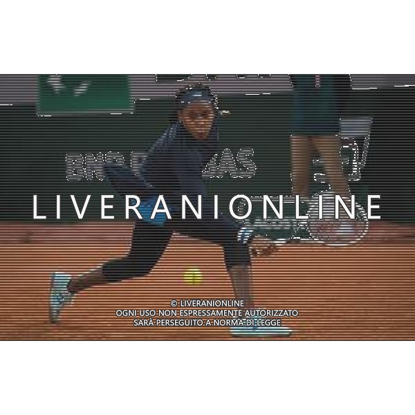 Roland Garros 2020, Grand Slam tennis tournament - Tennis Internationals, 27 September 2020 Roland Garros stadium, paris, france, Italy Photo showing: Cori Gauff of the United States in action against Johanna Konta of Great Britain @LM/DPPI/DPPI/Rob Prange/AGENZIA ALDO LIVERANI SAS