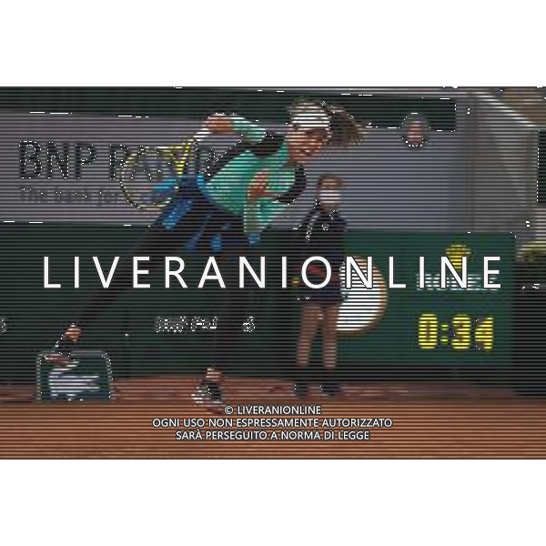 Roland Garros 2020, Grand Slam tennis tournament - Tennis Internationals, 27 September 2020 Roland Garros stadium, paris, france, Italy Photo showing: Johanna Konta of Great Britain in action against Cori Gauff of the United States @LM/DPPI/DPPI/Rob Prange/AGENZIA ALDO LIVERANI SAS