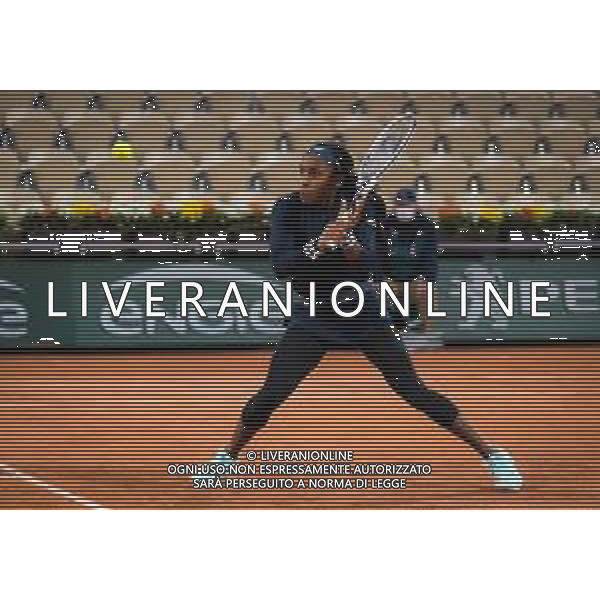 Roland Garros 2020, Grand Slam tennis tournament - Tennis Internationals, 27 September 2020 Roland Garros stadium, paris, france, Italy Photo showing: Cori Gauff of the United States in action against Johanna Konta of Great Britain @LM/DPPI/DPPI/Rob Prange/AGENZIA ALDO LIVERANI SAS