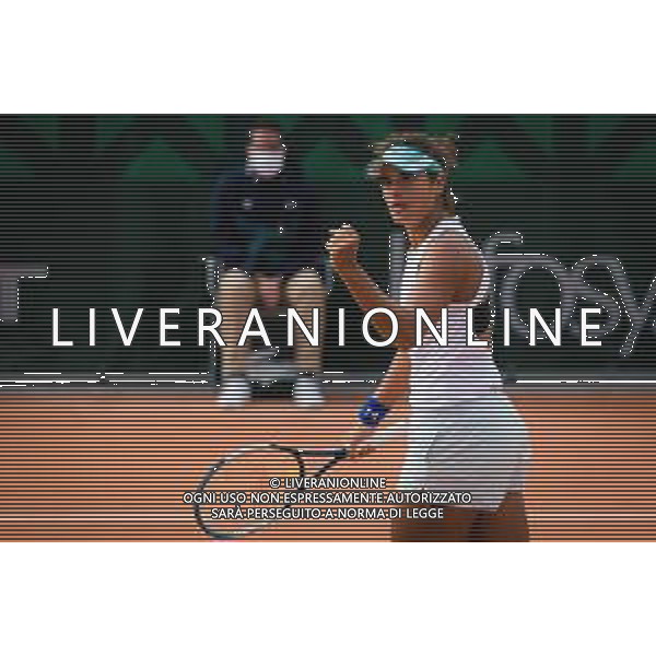 Roland Garros 2020, Grand Slam tennis tournament, Qualifying - Tennis Internationals, 25 September 2020 Roland Garros stadium, paris, france, Italy Photo showing: Mayar Sherif of Egypt @LM/DPPI/DPPI/Rob Prange/AGENZIA ALDO LIVERANI SAS