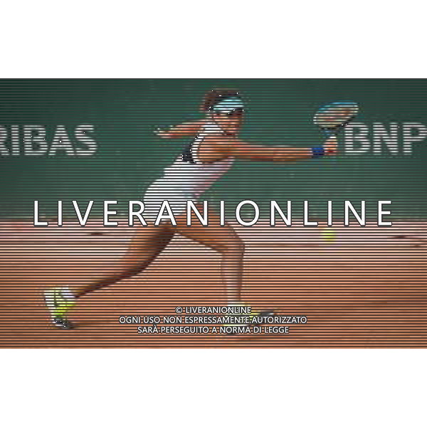 Roland Garros 2020, Grand Slam tennis tournament, Qualifying - Tennis Internationals, 25 September 2020 Roland Garros stadium, paris, france, Italy Photo showing: Mayar Sherif of Egypt @LM/DPPI/DPPI/Rob Prange/AGENZIA ALDO LIVERANI SAS