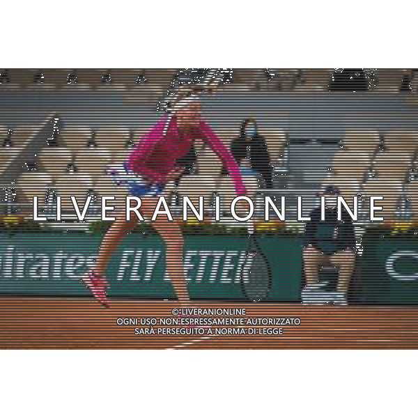 Roland Garros 2020, Grand Slam tournament - Tennis Internationals, 28 September 2020 Roland Garros stadium, paris, france, Italy Photo showing: Petra Kvitova of the Czech Republic in action @LM/DPPI/DPPI/Rob Prange/AGENZIA ALDO LIVERANI SAS