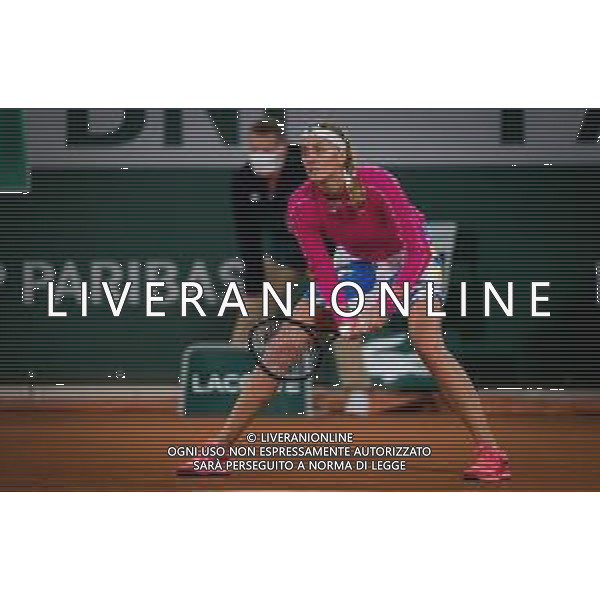 Roland Garros 2020, Grand Slam tournament - Tennis Internationals, 28 September 2020 Roland Garros stadium, paris, france, Italy Photo showing: Petra Kvitova of the Czech Republic in action @LM/DPPI/DPPI/Rob Prange/AGENZIA ALDO LIVERANI SAS