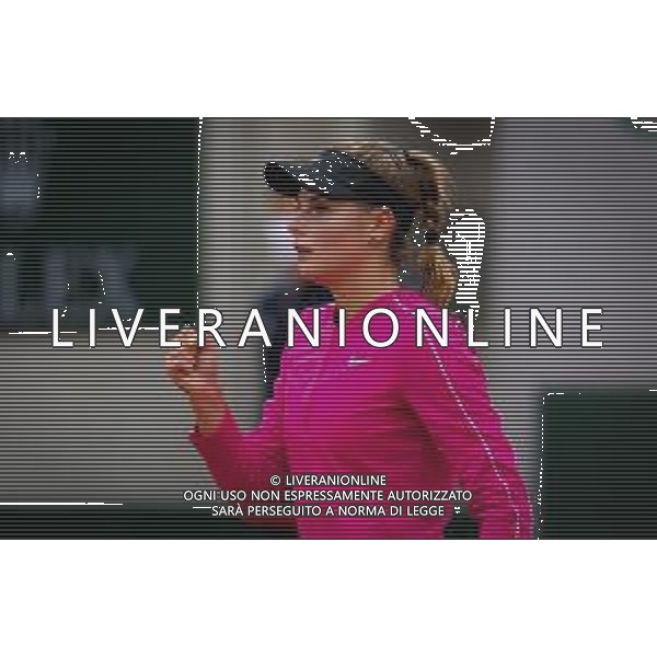 Roland Garros 2020, Grand Slam tournament - Tennis Internationals, 28 September 2020 Roland Garros stadium, paris, france, Italy Photo showing: Katarina Zavatska of Ukraine in action @LM/DPPI/DPPI/Rob Prange/AGENZIA ALDO LIVERANI SAS