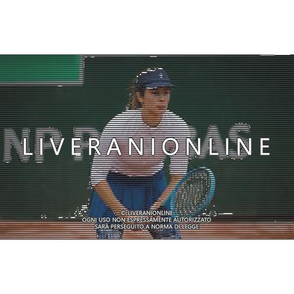 Roland Garros 2020, Grand Slam tournament - Tennis Internationals, 28 September 2020 Roland Garros stadium, paris, france, Italy Photo showing: Tsvetana Pironkova of Bulgaria in action @LM/DPPI/DPPI/Rob Prange/AGENZIA ALDO LIVERANI SAS