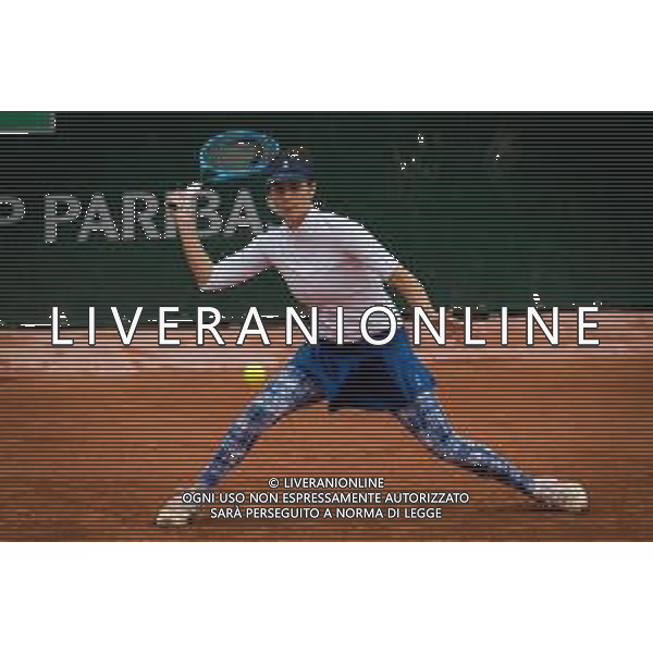 Roland Garros 2020, Grand Slam tournament - Tennis Internationals, 28 September 2020 Roland Garros stadium, paris, france, Italy Photo showing: Tsvetana Pironkova of Bulgaria in action @LM/DPPI/DPPI/Rob Prange/AGENZIA ALDO LIVERANI SAS
