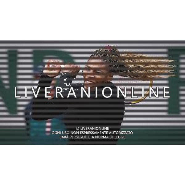 Roland Garros 2020, Grand Slam tournament - Tennis Internationals, 28 September 2020 Roland Garros stadium, paris, france, Italy Photo showing: Serena Williams of the United States in action against Kristie Ahn of the United States @LM/DPPI/DPPI/Rob Prange/AGENZIA ALDO LIVERANI SAS
