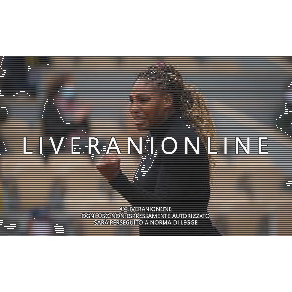Roland Garros 2020, Grand Slam tournament - Tennis Internationals, 28 September 2020 Roland Garros stadium, paris, france, Italy Photo showing: Serena Williams of the United States in action against Kristie Ahn of the United States @LM/DPPI/DPPI/Rob Prange/AGENZIA ALDO LIVERANI SAS