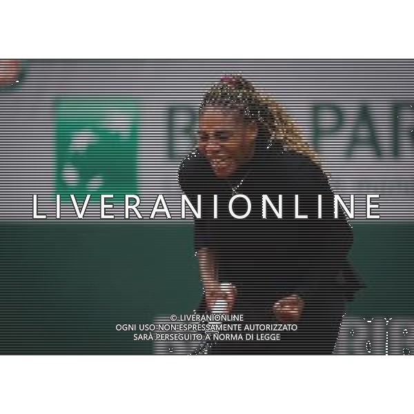 Roland Garros 2020, Grand Slam tournament - Tennis Internationals, 28 September 2020 Roland Garros stadium, paris, france, Italy Photo showing: Serena Williams of the United States in action against Kristie Ahn of the United States @LM/DPPI/DPPI/Rob Prange/AGENZIA ALDO LIVERANI SAS