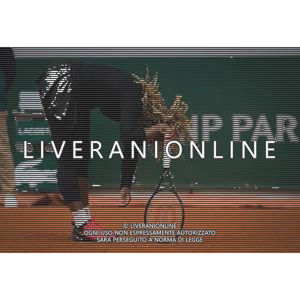 Roland Garros 2020, Grand Slam tournament - Tennis Internationals, 28 September 2020 Roland Garros stadium, paris, france, Italy Photo showing: Serena Williams of the United States in action against Kristie Ahn of the United States @LM/DPPI/DPPI/Rob Prange/AGENZIA ALDO LIVERANI SAS