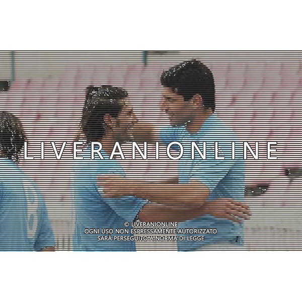 7 AGOSTO 2005 NAPOLI- PESCARA- COPPA ITALIA NELLA FOTO SOSA ESULTA CON FONTANA FOTO LIVERANI