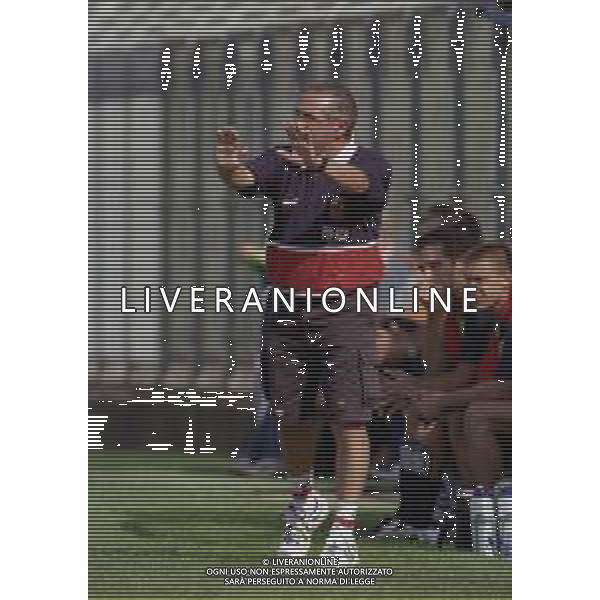 10-09-2000 COMO-CAMPIONATO DI CALCIO SERIE C COMO-LUMEZZANE 0-0 NELLA FOTO GIANCARLO D\'ASTOLI ALLENATORE LUMEZZANE AG ALDO LIVERANI SAS