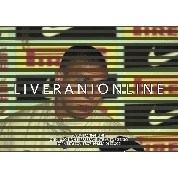 1999 APPIANO GENTILE CONFERENZA STAMPA RONALDO INFORTUNIO AL GINOCCHIO A ROMA LAZIO INTER COPPA ITALIA NELLA FOTO Ronaldo Luís Nazário de Lima AG ALDO LIVERANI SAS