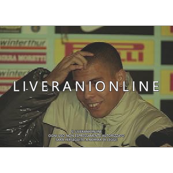 1999 APPIANO GENTILE CONFERENZA STAMPA RONALDO INFORTUNIO AL GINOCCHIO A ROMA LAZIO INTER COPPA ITALIA NELLA FOTO Ronaldo Luís Nazário de Lima AG ALDO LIVERANI SAS