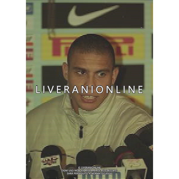 1999 APPIANO GENTILE CONFERENZA STAMPA RONALDO INFORTUNIO AL GINOCCHIO A ROMA LAZIO INTER COPPA ITALIA NELLA FOTO Ronaldo Luís Nazário de Lima AG ALDO LIVERANI SAS