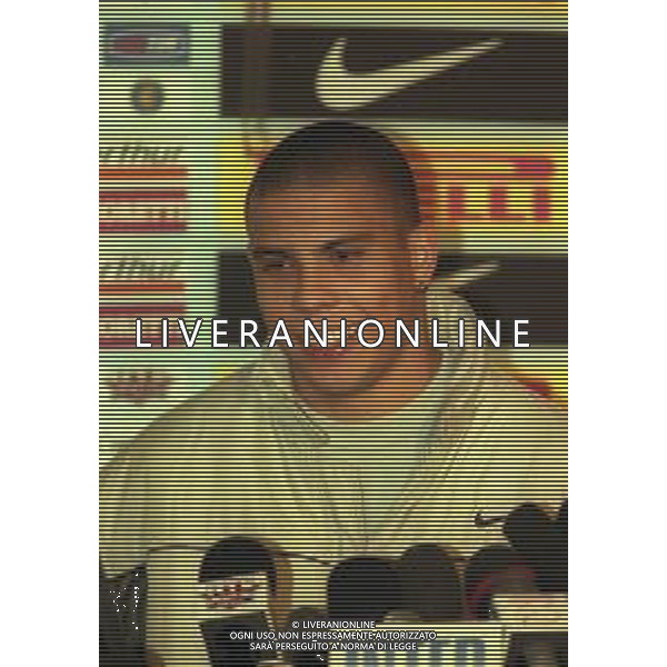 1999 APPIANO GENTILE CONFERENZA STAMPA RONALDO INFORTUNIO AL GINOCCHIO A ROMA LAZIO INTER COPPA ITALIA NELLA FOTO Ronaldo Luís Nazário de Lima AG ALDO LIVERANI SAS
