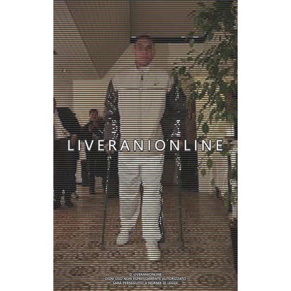 1999 APPIANO GENTILE CONFERENZA STAMPA RONALDO INFORTUNIO AL GINOCCHIO A ROMA LAZIO INTER COPPA ITALIA NELLA FOTO Ronaldo Luís Nazário de Lima AG ALDO LIVERANI SAS