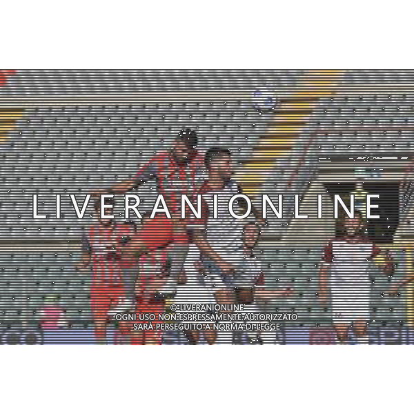 Cremonese vs Arezzo - Coppa Italia 2020/2021, 30 settembre 2020 Cremona, Italia Nella foto: Giovnni Ceravolo segna l\'1-0 per la Cremonese @LM/Alessio Tarpini AG ALDO LIVERANI SAS