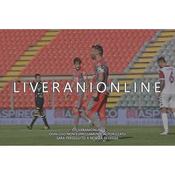 Cremonese vs Arezzo - Coppa Italia 2020/2021, 30 settembre 2020 Cremona, Italia Nella foto: esultanza Giovanni Ceravolo dopo l\'1-0 della Cremonese @LM/Alessio Tarpini AG ALDO LIVERANI SAS