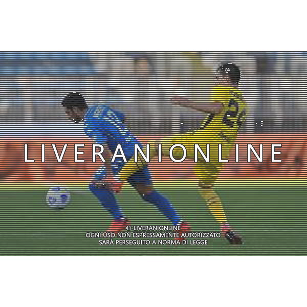 Empoli vs Renate - Coppa Italia 2020/2021, 30 settembre 2020 Empoli, Italia Nella foto: Davide Merola (Empoli) e Marcello Possenti (Renate) @LM/Lisa Guglielmi AG ALDO LIVERANI SAS