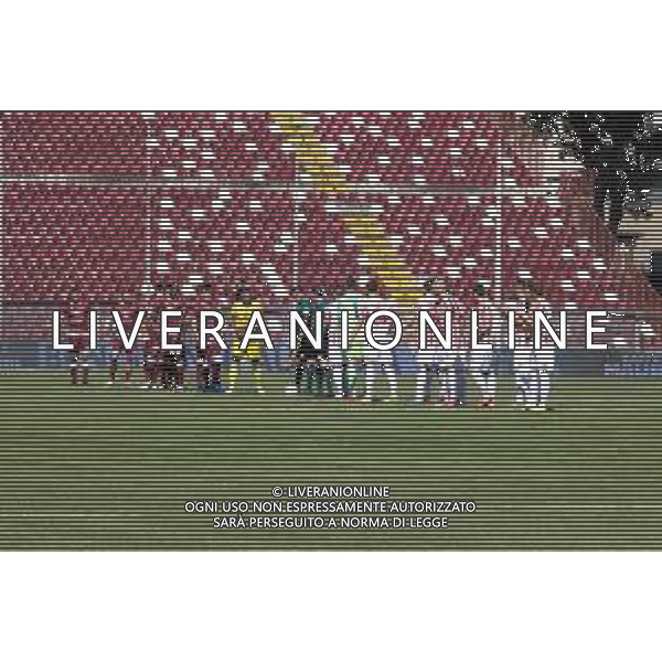 Reggina vs Teramo - Coppa Italia 2020/2021, 30 settembre 2020 Stadio Oreste Granillo , Reggio Calabria, Italia Nella foto: Igresso squadre in campo Reggina vs Teramo Coppa Italia @LM/Valentina Giannettoni AG ALDO LIVERANI SAS