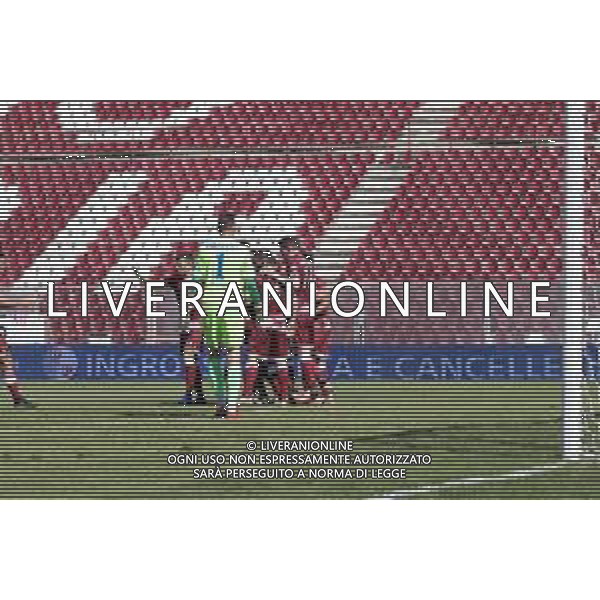 Reggina vs Teramo - Coppa Italia 2020/2021, 30 settembre 2020 Stadio Oreste Granillo , Reggio Calabria, Italia Nella foto: Di Chiara Gianluca (17) Reggina esultanza dopo aver messo a segno la rete del 1-0 @LM/Valentina Giannettoni AG ALDO LIVERANI SAS