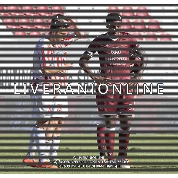 Reggina vs Teramo - Coppa Italia 2020/2021, 30 settembre 2020 Stadio Oreste Granillo , Reggio Calabria, Italia Nella foto: Michael Folorunsho (90) Reggina Tentardini Alberto (3) Teramo Piacentini Matteo (26) Teramo @LM/Valentina Giannettoni AG ALDO LIVERANI SAS