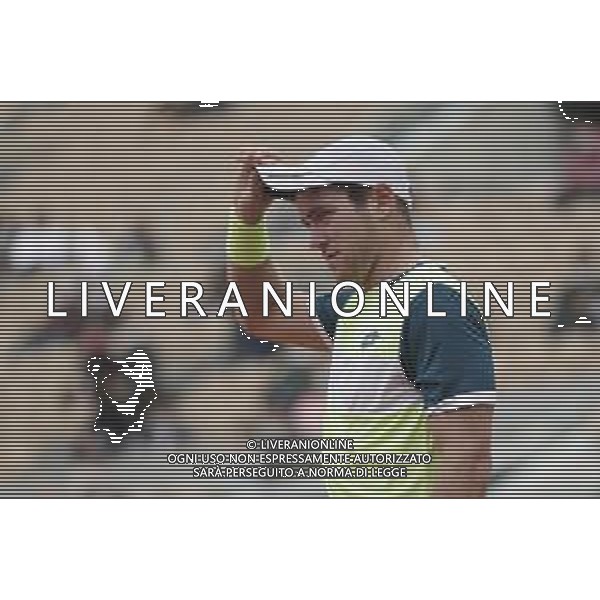 Roland Garros 2020, Grand Slam tournament - Tennis Internationals, 30 September 2020 Roland Garros stadium, paris, france, Italy Photo showing: Dominik Koepfer (ALL) reacted @LM/DPPI/DPPI/Stephane Allaman AG ALDO LIVERANI SAS
