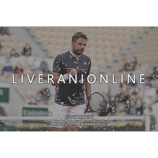 Roland Garros 2020, Grand Slam tournament - Tennis Internationals, 30 September 2020 Roland Garros stadium, paris, france, Italy Photo showing: Stan Wawrinka (SUI) reacted @LM/DPPI/DPPI/Stephane Allaman AG ALDO LIVERANI SAS