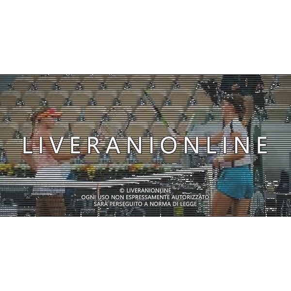 Roland Garros 2020, Grand Slam tournament - Tennis Internationals, 29 September 2020 Roland Garros stadium, paris, france, Italy Photo showing: Sofia Kenin of the United States and Liudmila Samsonova of Russia in action @LM/DPPI/DPPI/Rob Prange AG ALDO LIVERANI SAS