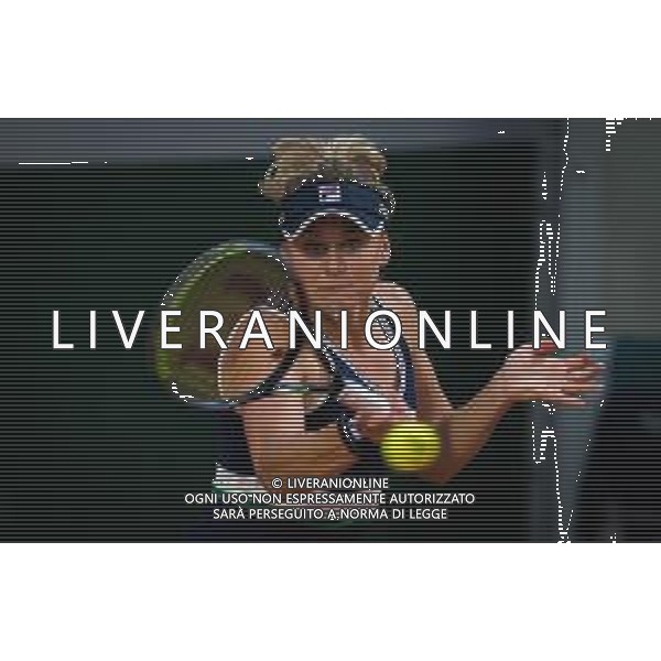Roland Garros 2020, Grand Slam tournament - Tennis Internationals, 29 September 2020 Roland Garros stadium, paris, france, Italy Photo showing: Kateryna Kozlova of Ukraine in action @LM/DPPI/DPPI/Rob Prange AG ALDO LIVERANI SAS