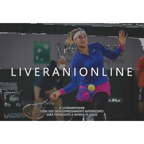 Roland Garros 2020, Grand Slam tournament - Tennis Internationals, 29 September 2020 Roland Garros stadium, paris, france, Italy Photo showing: Aryna Sabalenka of Belarus in action @LM/DPPI/DPPI/Rob Prange AG ALDO LIVERANI SAS